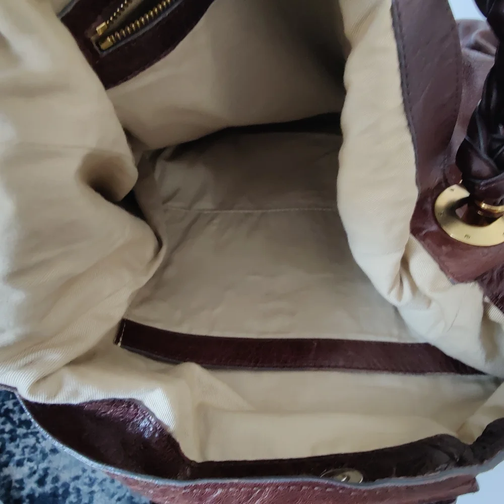 Chloe Lambskin Leather Heloise Large Hobo Satchel Bag